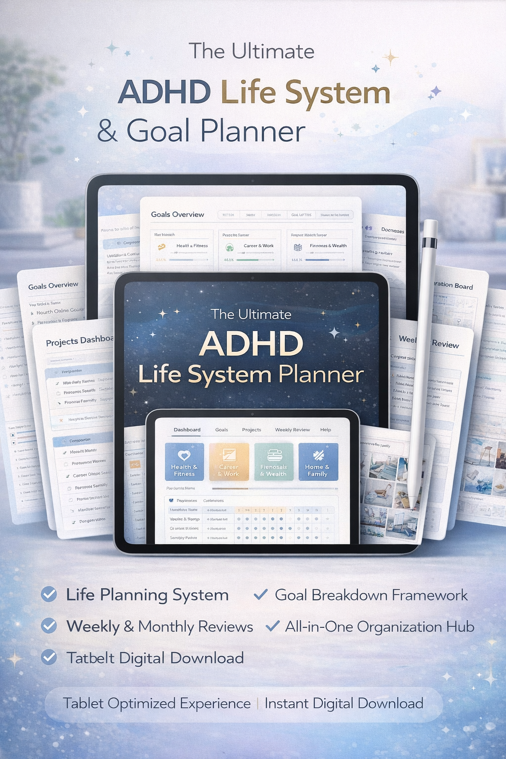 ADHD Life System & Goal Planner