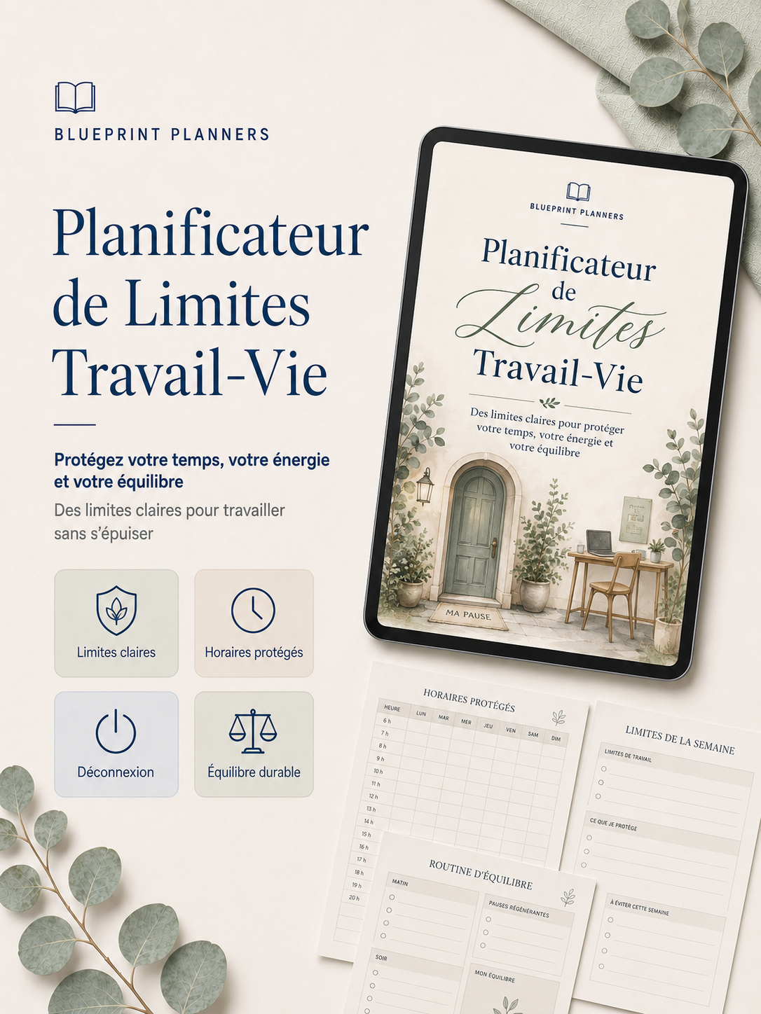 Work-Life Boundaries Planner - FR Version