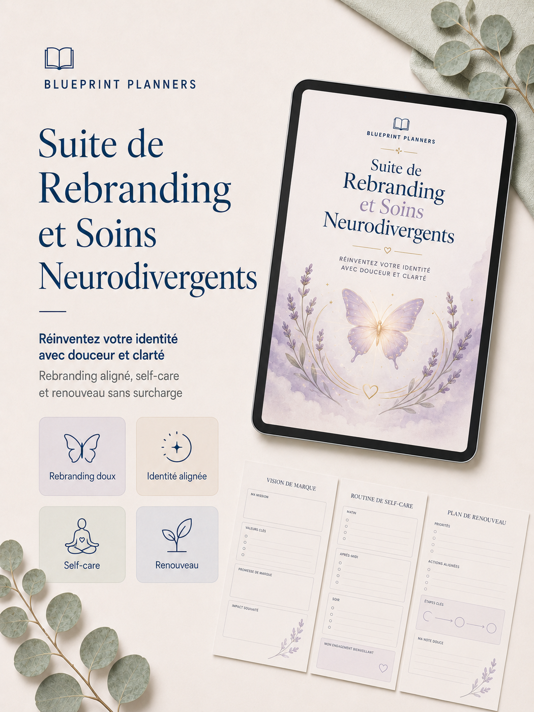 Neurodivergent Rebrand & Self-Care Suite - FR Version